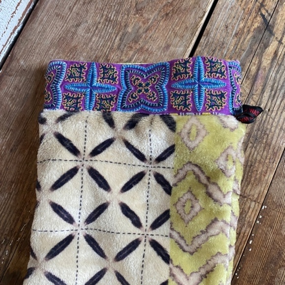 Johnny Was  Reversible Christmas Stocking - Picture 2 of 9